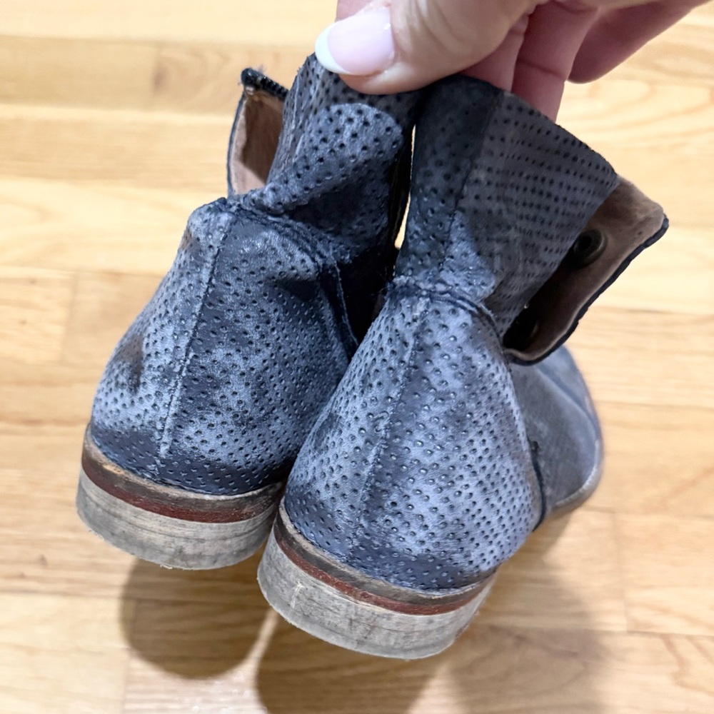 Free People Shadow Lark Ankle Boot in Washed Black - Picture 7 of 12